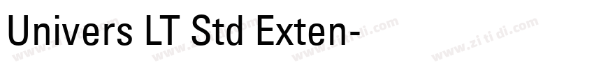 Univers LT Std Exten字体转换